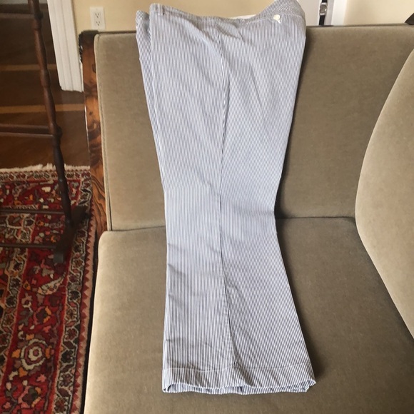 Striped cotton pants. - Picture 2 of 5